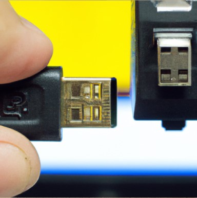 Insert The USB Drive into The HDMI To USB Converter