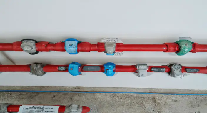 Mark the location of each pipe and determine which one is a sprinkler supply.