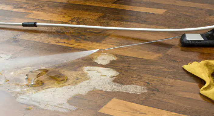 Clean the Floor with Wood Cleaner