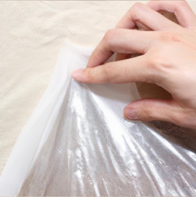 Apply the covering material. 