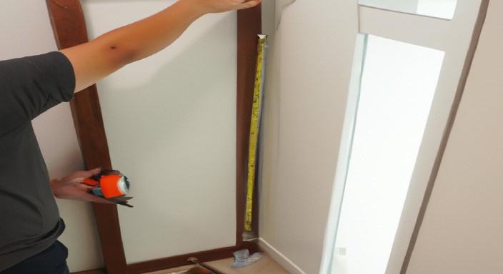 Install the Doors: Install the closet doors and ensure they are level and secure.