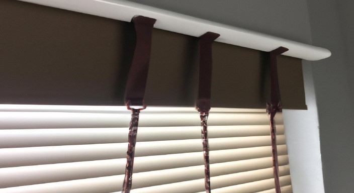 Close the valance if your blinds have one 