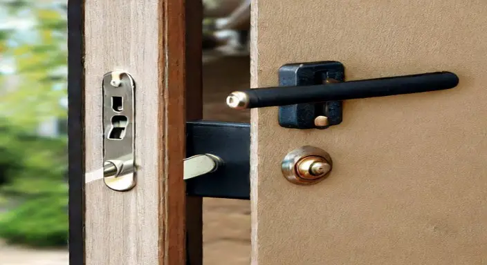 Replace the lock and handle if needed