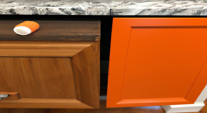 How to Tone Down Orange Oak Cabinets