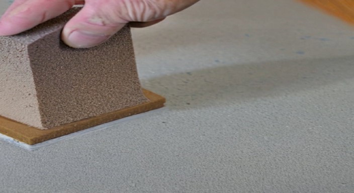 Smooth the edges with sandpaper
