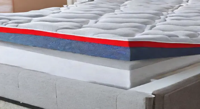 Place the mattress topper on the bed