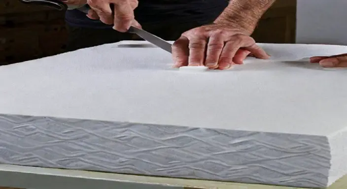 Mark the Foam to Cut Memory Foam Mattress