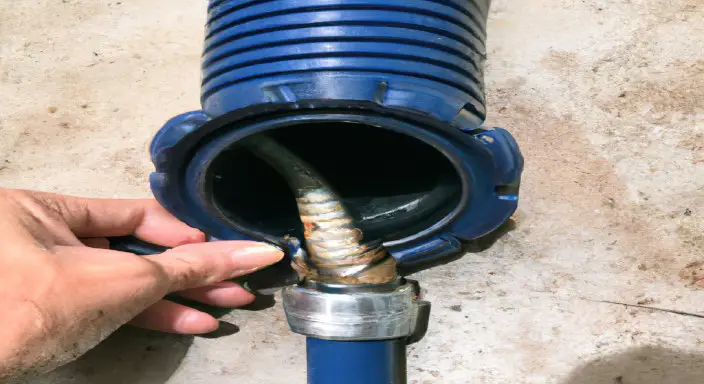 Disconnect the drain hose from the waste pipe