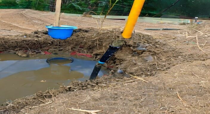 Use a silt trap to collect sediment  