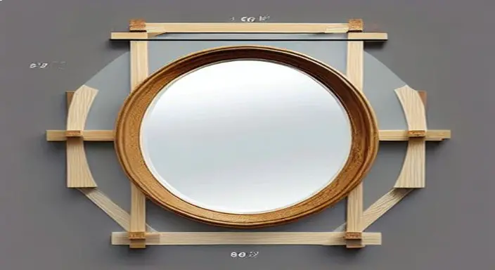 2. Measure the mirror and use the measurements to buy the right framing kit 