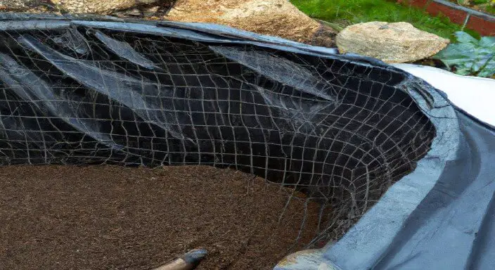 Step 5: Install the liner and netting.