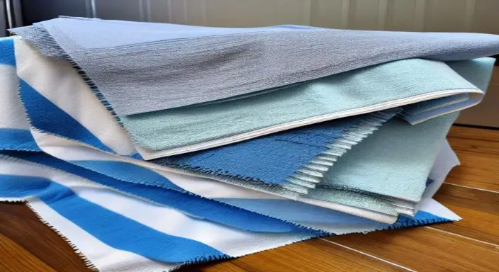 Dry the fabric with a clean towel 