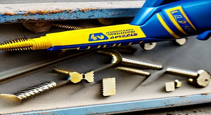 10. Remember always to let the area dry completely between each application of WD-40 before continuing to the next step of your process of removing rusted screws 