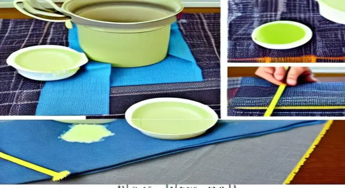 Dab the mixture onto the fabric with a clean cloth 
