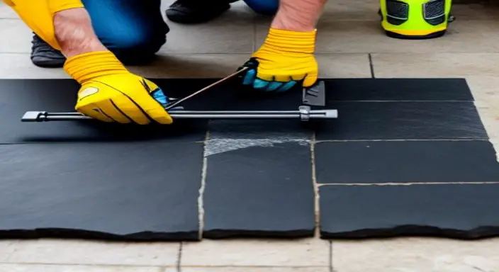 4. Remove the Slate Floor Tiles 