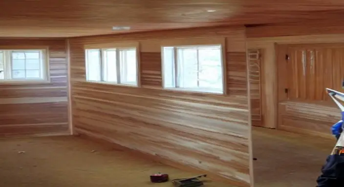 1. Preparation: Evaluating the paneling, sanding, and cleaning the wood
