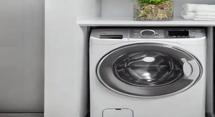 8. Open the washer cabinet