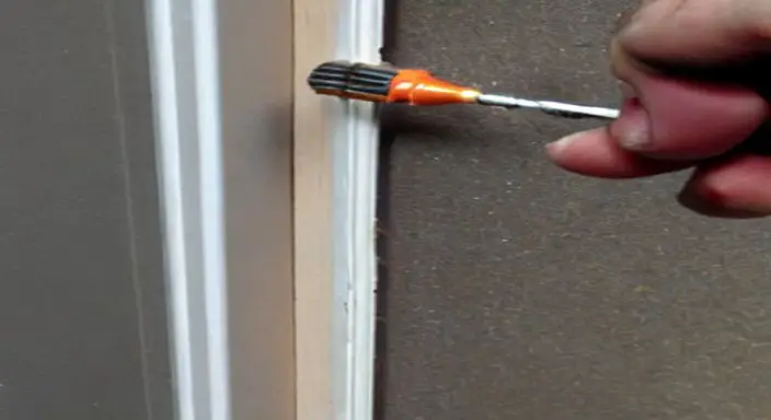 8. Drill the door: