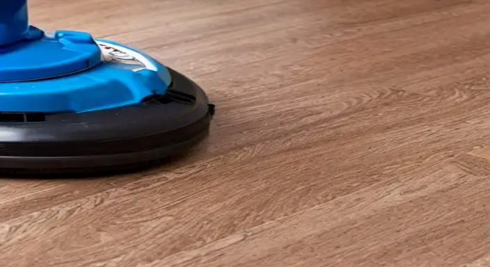 13. Vacuum the floor to remove the dust