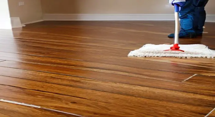 2. Prepare the floor by cleaning and repairing any damage 