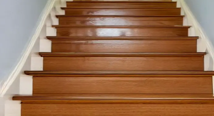7. Install the laminate flooring on the stairs