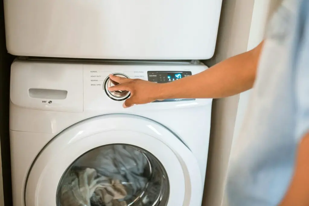 how to hide washer and dryer in kitchen