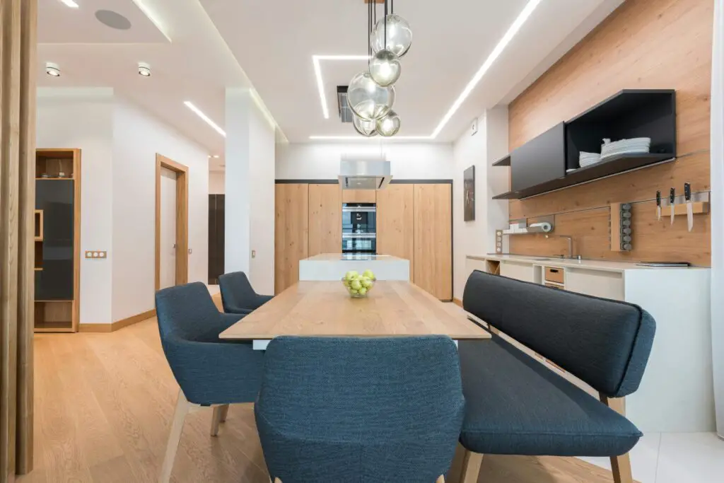 how to separate a kitchen and living room