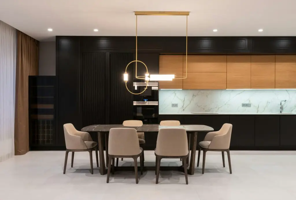 how to decorate a large kitchen wall