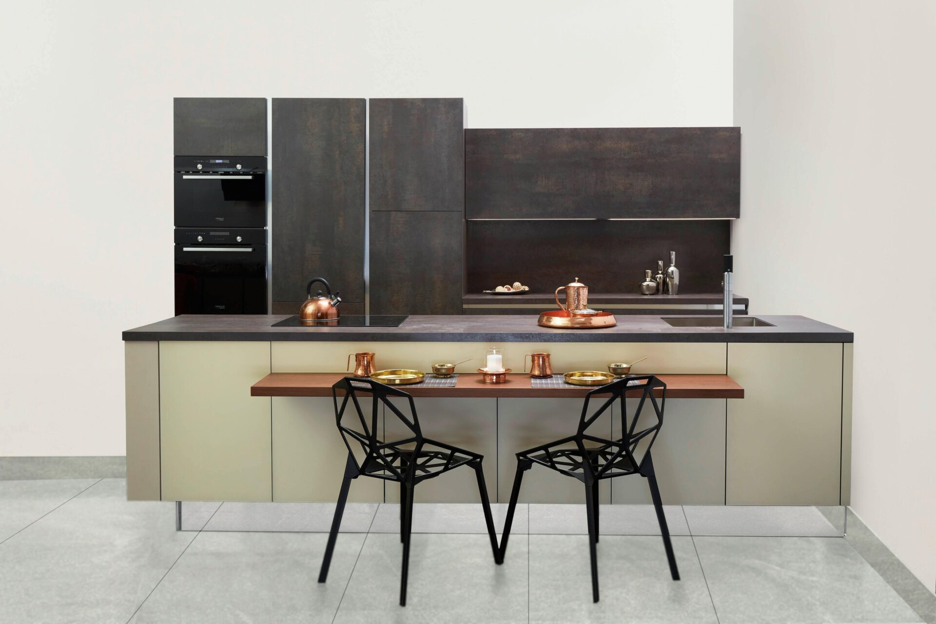 how to decor empty space above kitchen cabinet